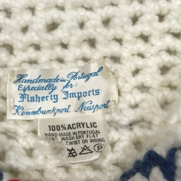 Vintage Handmade Crochet Long Cardigan 70s Style - Picture 8 of 8